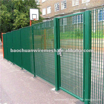 Powder coated grid play area fence